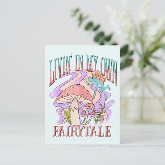 Carte Postale Livin' Dans Mon Propre Conte D'Équité (Debout devant)