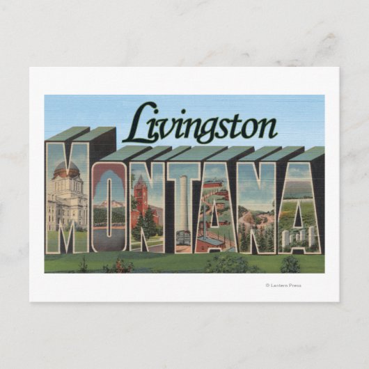 Carte Postale Livingston, Montana (Devant)