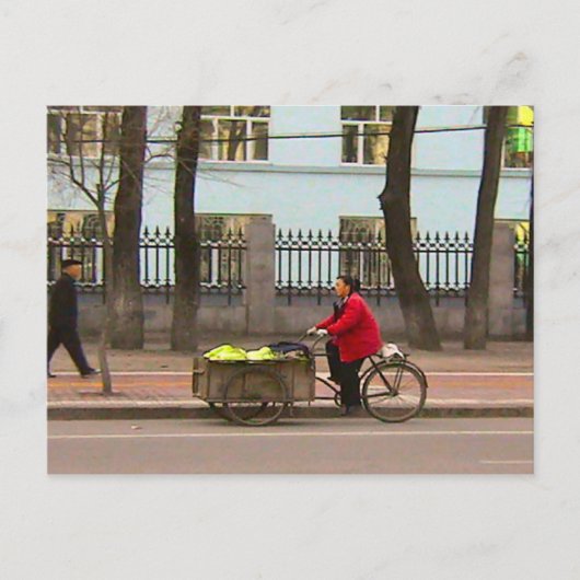 Carte Postale Livraison de légumes (Devant)