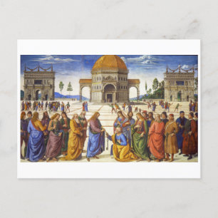 Carte Postale Livraison des clés   Pietro Perugino  