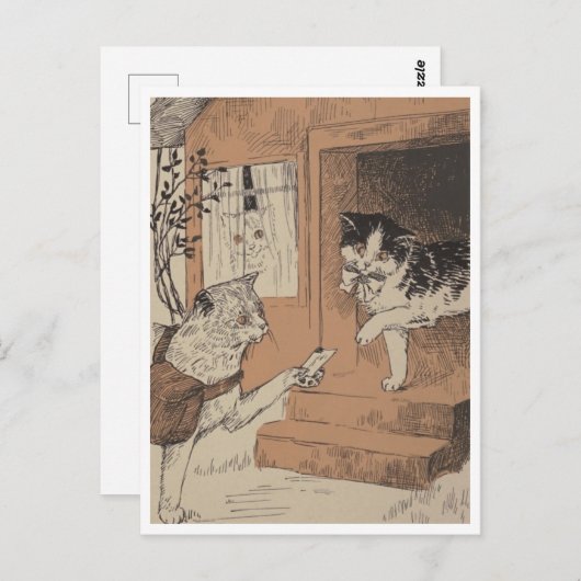 Carte Postale "Livraison du Caturday" (Devant / Derrière)