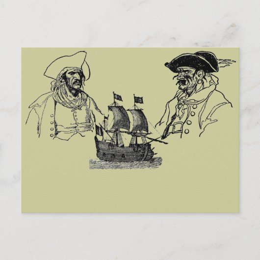 Carte postale Livraison Pirate (Devant)