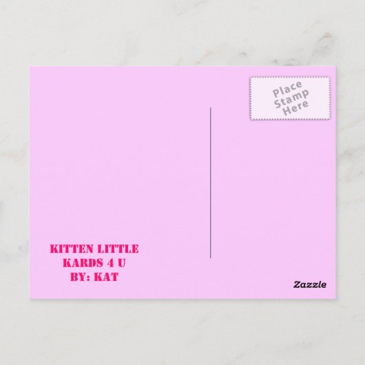 Carte Postale Livraison postale (Dos)