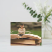 Carte Postale Livre amour chipmunk (Debout devant)