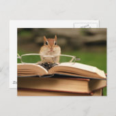 Carte Postale Livre amour chipmunk (Devant / Derrière)