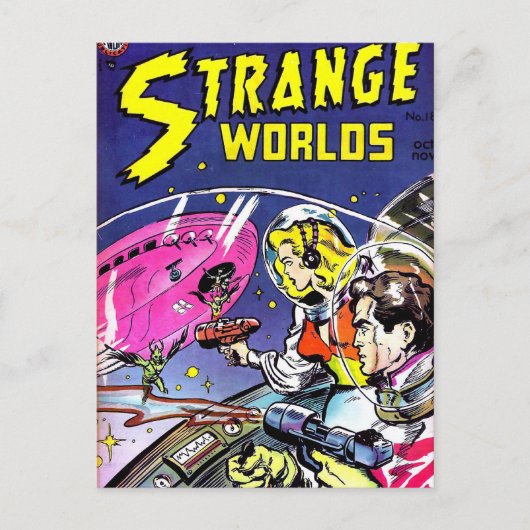 Carte Postale Livre de BD Strange Worlds (Devant)