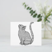 Carte Postale Livre de chat (Debout devant)