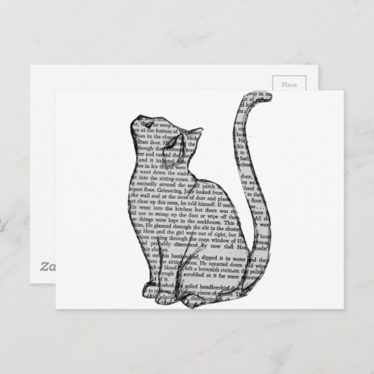 Carte Postale Livre de chat (Devant / Derrière)