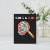 Carte Postale Livre de drame d'enquête de crime de détective drô (Debout devant)