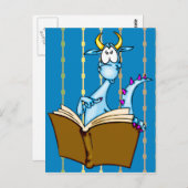 Carte Postale Livre de lecture Dragon (Devant / Derrière)