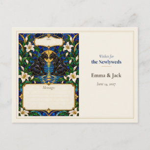 Carte Postale Livre de souhaits de mariage Panther
