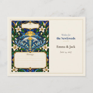 Carte Postale Livre de souhaits de mariage requin