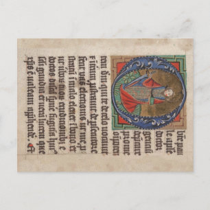 Carte Postale Livre d'heures Manuscrit lumineux médiéval
