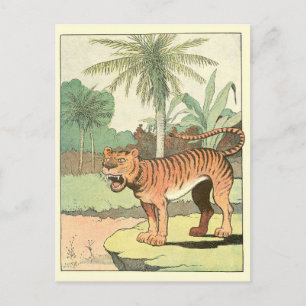 Carte Postale Livre d'histoire de Tiger