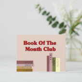 Carte Postale Livre Du Month Club (Debout devant)