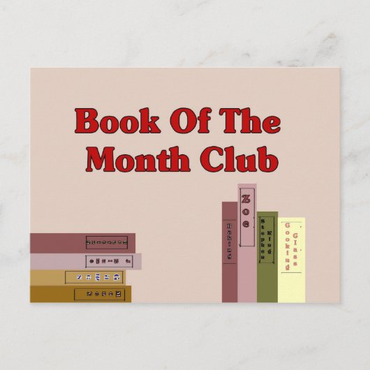 Carte Postale Livre Du Month Club (Devant)