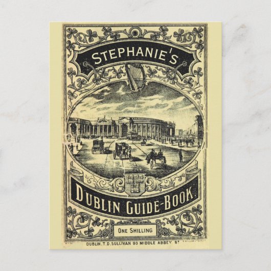 Carte Postale Livre Dublin Guide personnalisé (Devant)