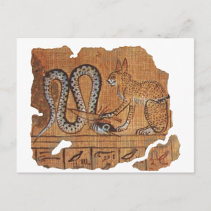Carte Postale Livre égyptien antique de la mort Ra&Apophis