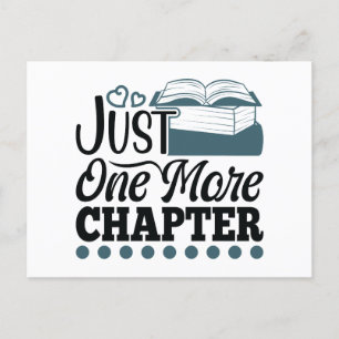 Carte Postale Livre Lecture Juste Un Chapitre De Plus Funny Book