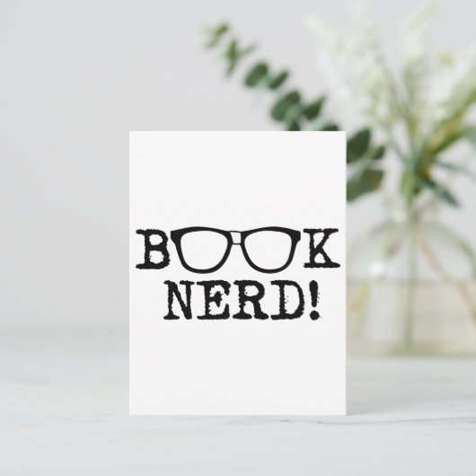 Carte Postale Livre Nerd (Debout devant)