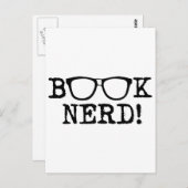 Carte Postale Livre Nerd (Devant / Derrière)