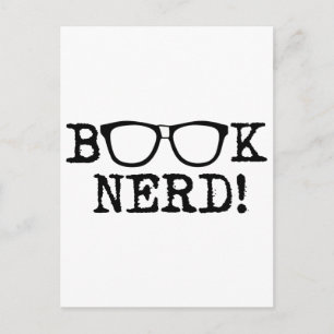 Carte Postale Livre Nerd