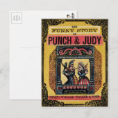 Carte Postale Livre Punch et Judy Vintage (Devant / Derrière)