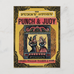 Carte Postale Livre Punch et Judy Vintage