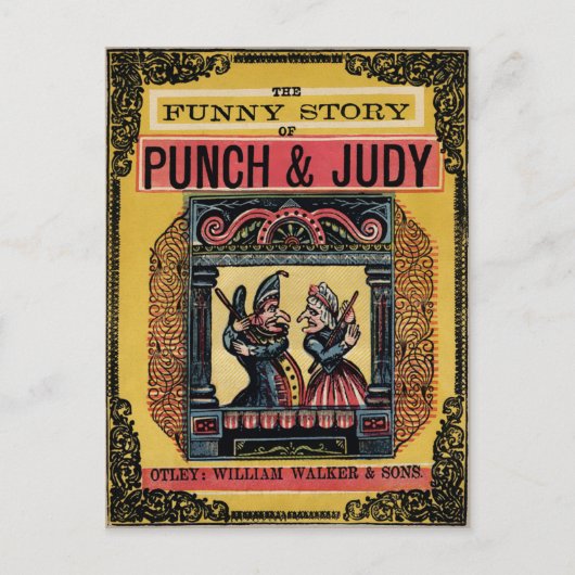 Carte Postale Livre Punch et Judy Vintage (Devant)