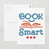 Carte Postale Livre Smart Funny Lecture Lover Bookworm (Devant / Derrière)