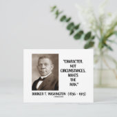 Carte Postale Livre T. Washington Caractère Pas Circonstances (Debout devant)