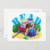 Carte Postale Livre Wagon LIRE (Devant / Derrière)