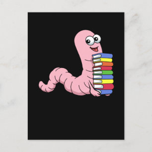 Carte Postale Livre Worm Lecture Livres Cadeaux Enfants Vêtement