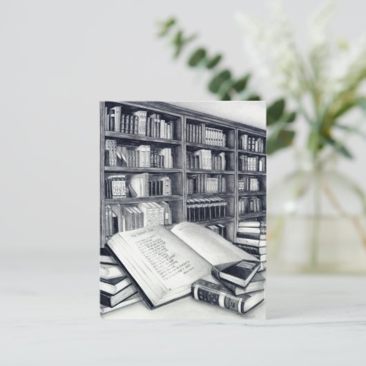 Carte postale Livres (Debout devant)