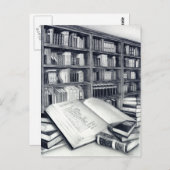 Carte postale Livres (Devant / Derrière)