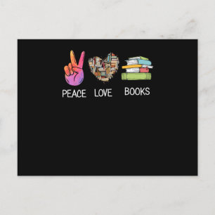 Carte Postale Livres d'amour pour la paix