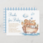 Carte Postale Livres de Baby Shower pour Bébé Garçon Mignon de l (Devant / Derrière)