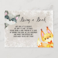 Livres de bois d'hiver pour Baby Card