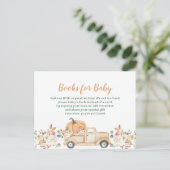 Carte Postale Livres de camion floral rustique pêche citrouille  (Debout devant)