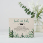 Carte Postale Livres d'hiver Woodland Forest pour bébé (Debout devant)