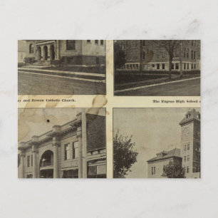 Carte Postale Livres publics, Eugene, Oregon