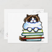 Carte Postale Livres Smart Ragdoll Kitty (Devant / Derrière)