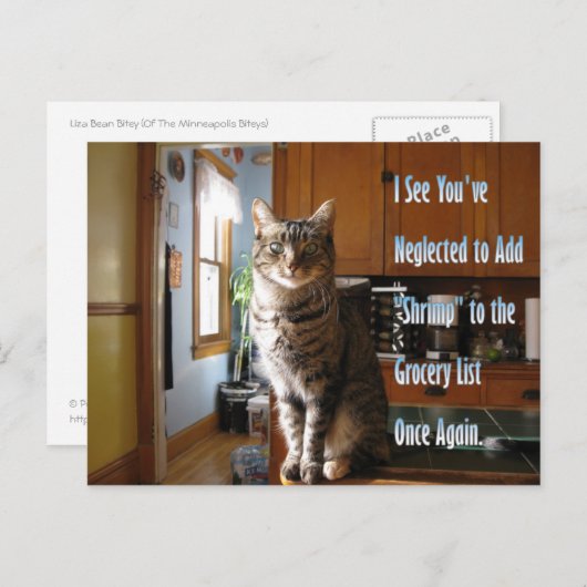 Carte postale Liza Bean Bitey (TM) 2 (Devant / Derrière)