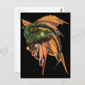 Carte Postale Lizard d'Anole (Devant / Derrière)