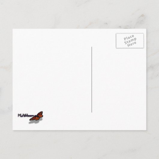 Carte Postale Lizard noir (Dos)