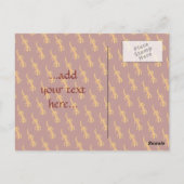 Carte Postale Lizard tribal Orange (Dos)
