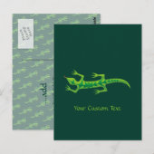 Carte Postale Lizard vert (Devant / Derrière)