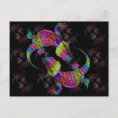 Carte Postale Lizards arc-en-ciel (Devant)