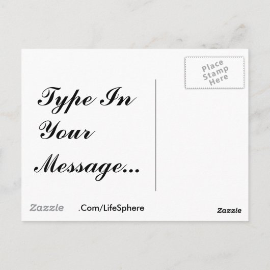 Carte Postale Lizards Bleu Ventre (Dos)