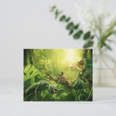 Carte Postale Lizards Grenouilles Jungle Reptiles Paysage (Debout devant)